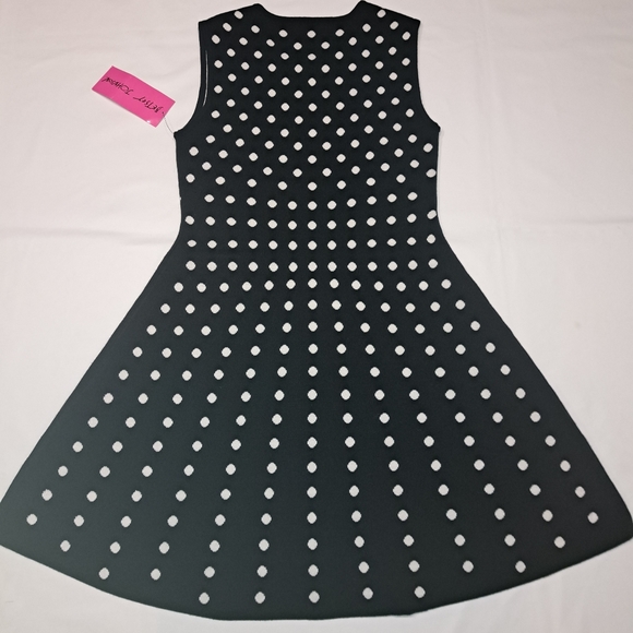 NWT Betsey Johnson Polka-dot Sweater dress - Picture 7 of 8